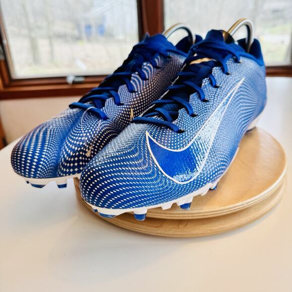 NEW Nike Vapor Untouchable Speed 3 TD Football Cleats Mens Size 15 White Blue - Picture 2 of 7